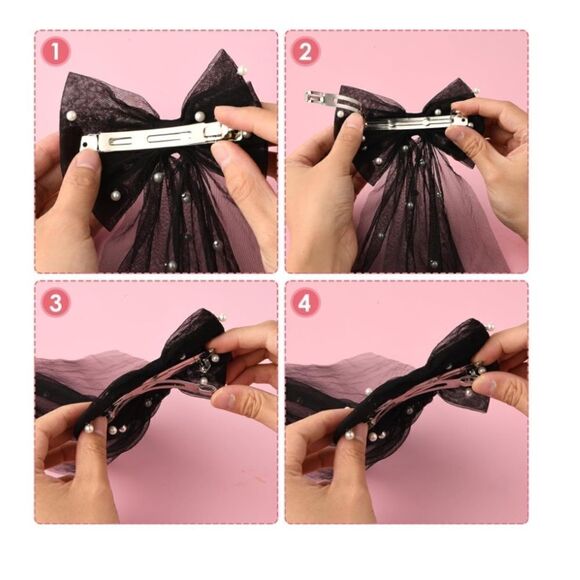 Bridal Pearl Bow - Picture 5 of 5